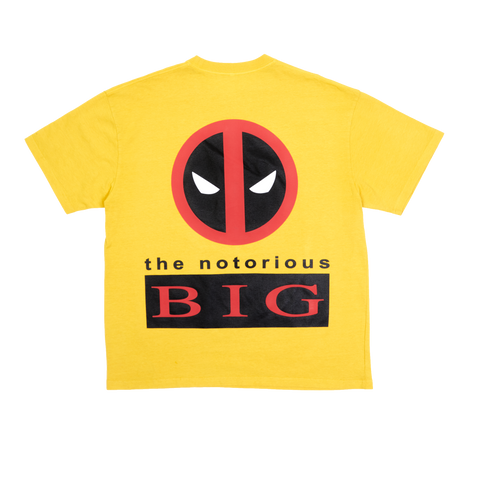 Notorious BIG x Deadpool Yellow Tee